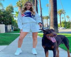 Elz has adopted a dog named Odin who was featured in her Instagram post.